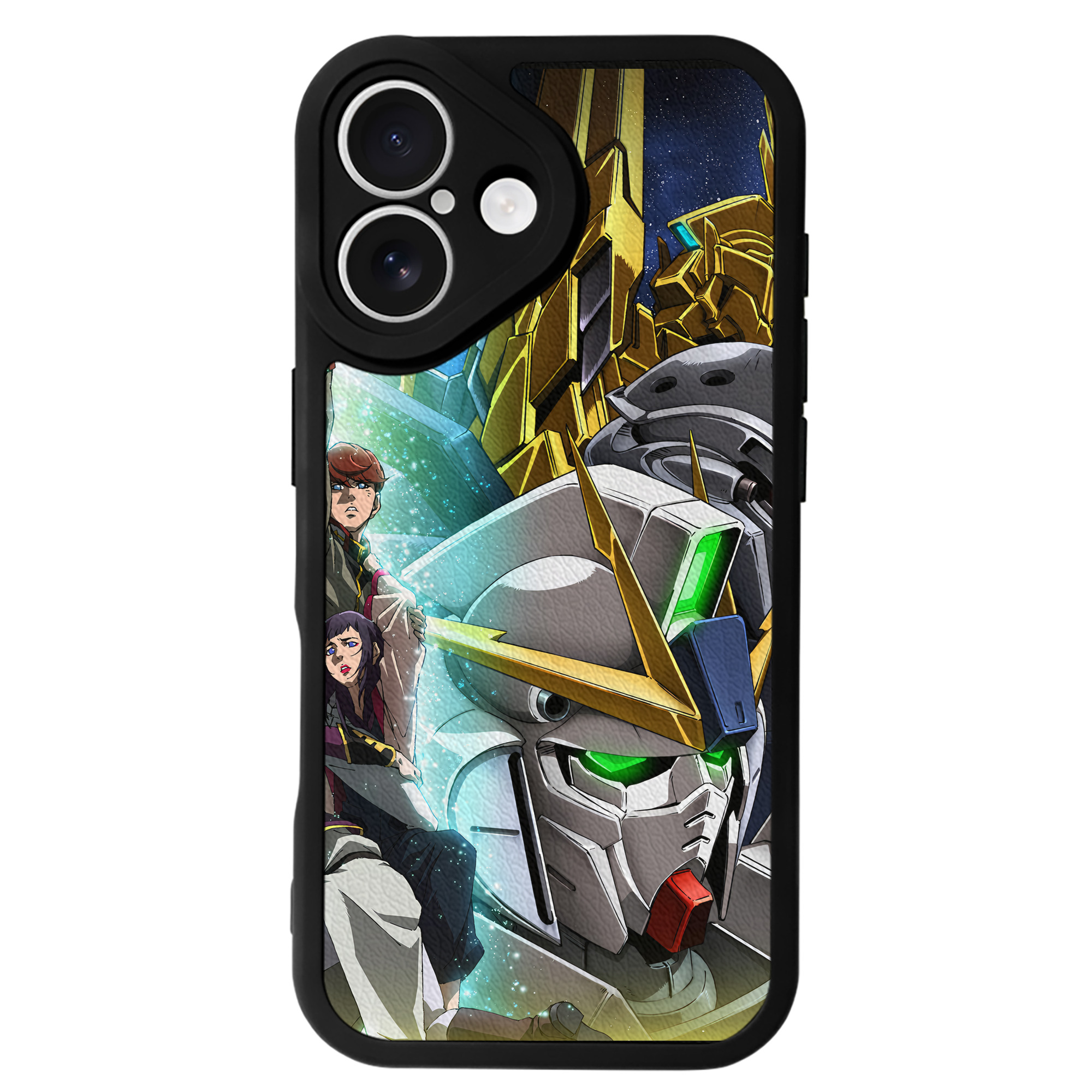 （画像用） 機動戦士ガンダム Mobile Suit Gundam 【iPhone 16シリーズ対応】シリコンスマホケース（レザー調） 材質：シリコン